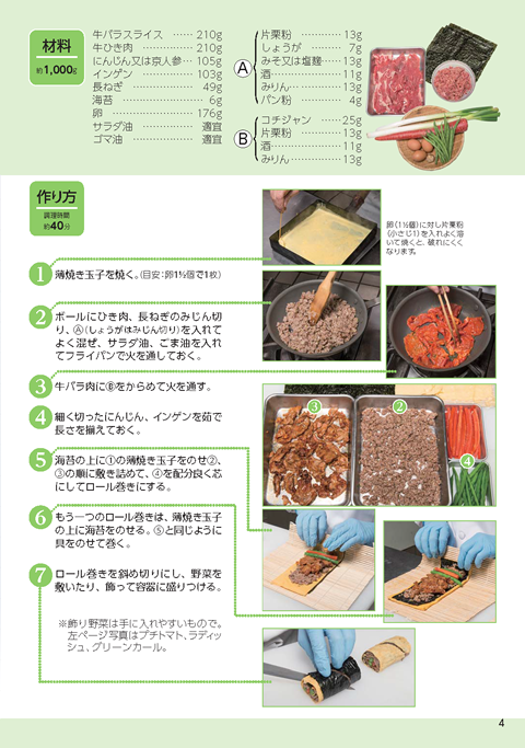 「アイデアたっぷり国産牛肉を使ったお惣菜」