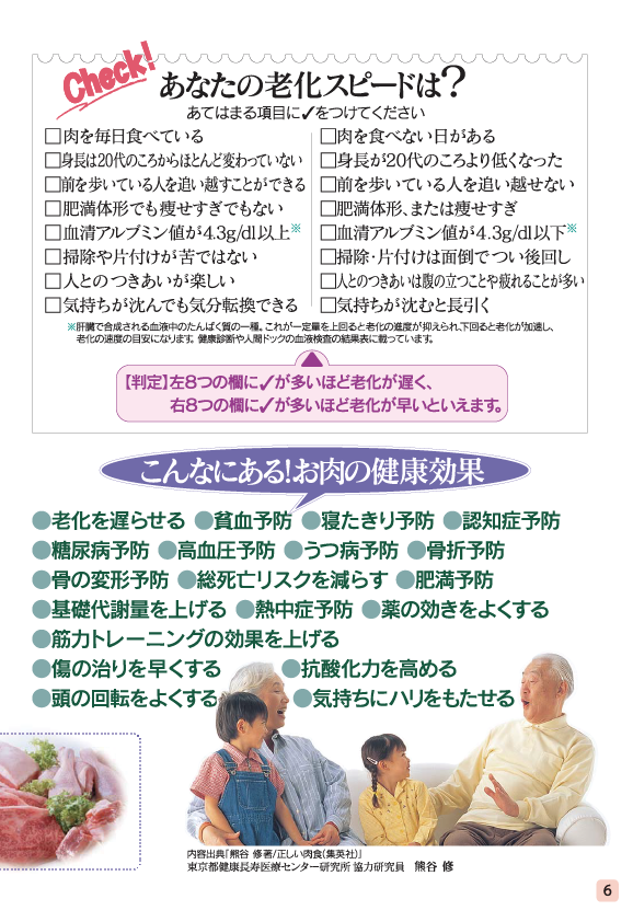 健康長寿のためのお肉の新常識
