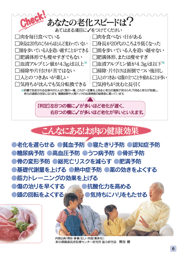 健康長寿のためのお肉の新常識