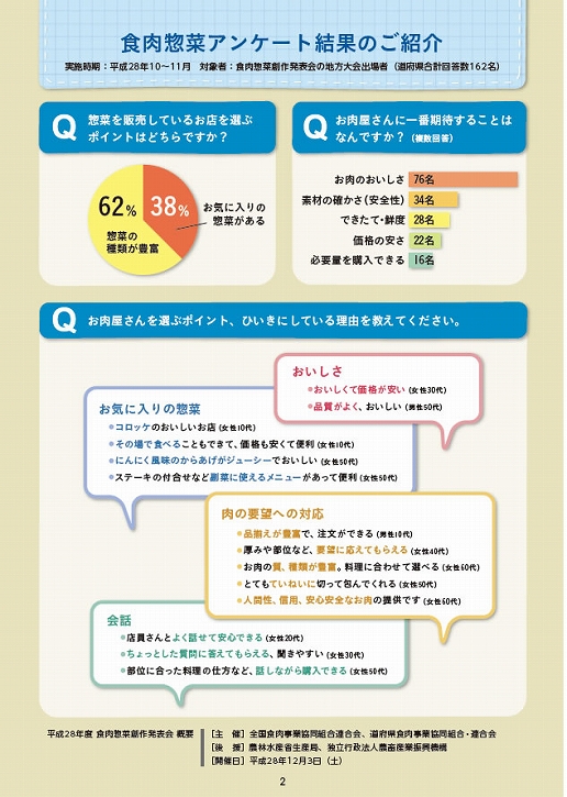 「お肉販売店向けの食肉総菜マニュアル」