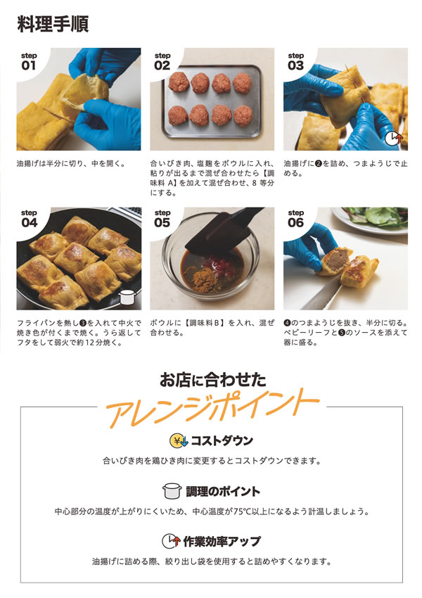 「お肉販売店向けの食肉総菜マニュアル」