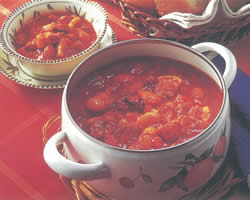豚肉といんげん豆のトマト煮