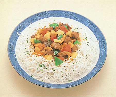 みそ漬マトンの甘酢あん